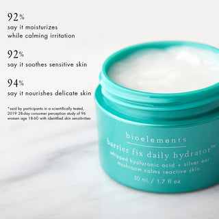 92%* say it moisturizes while calming irritation  92%* say it soothes sensitive skin  94%* say it nourishes delicate skin  *said by participants in a scientifically tested, 2019 28-day consumer perception study of 96 women age 18-60 with identified skin sensitivities